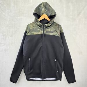 Howitzer Patriot MFG Full Zip Hoodie Mens Medium Camo Black USA